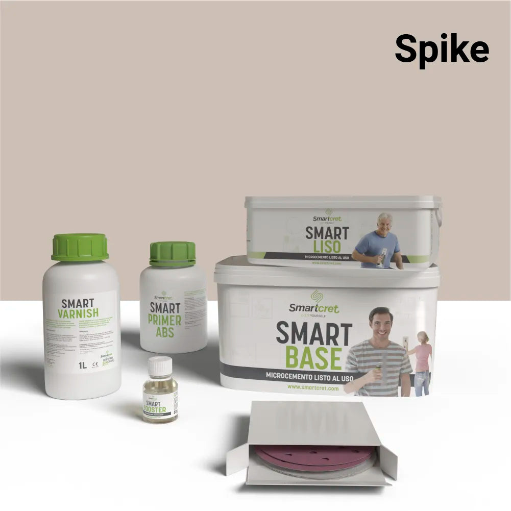 Kit béton ciré pour murs de salle de bains en plâtre ou placo 4 m² 