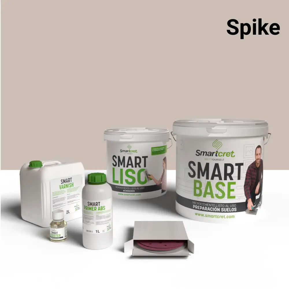 Kit de béton ciré pour murs de salle de bain en plâtre ou placo de 8 m²