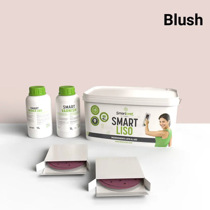 Kit de microcemento para chimenea de 4 m², color Blush