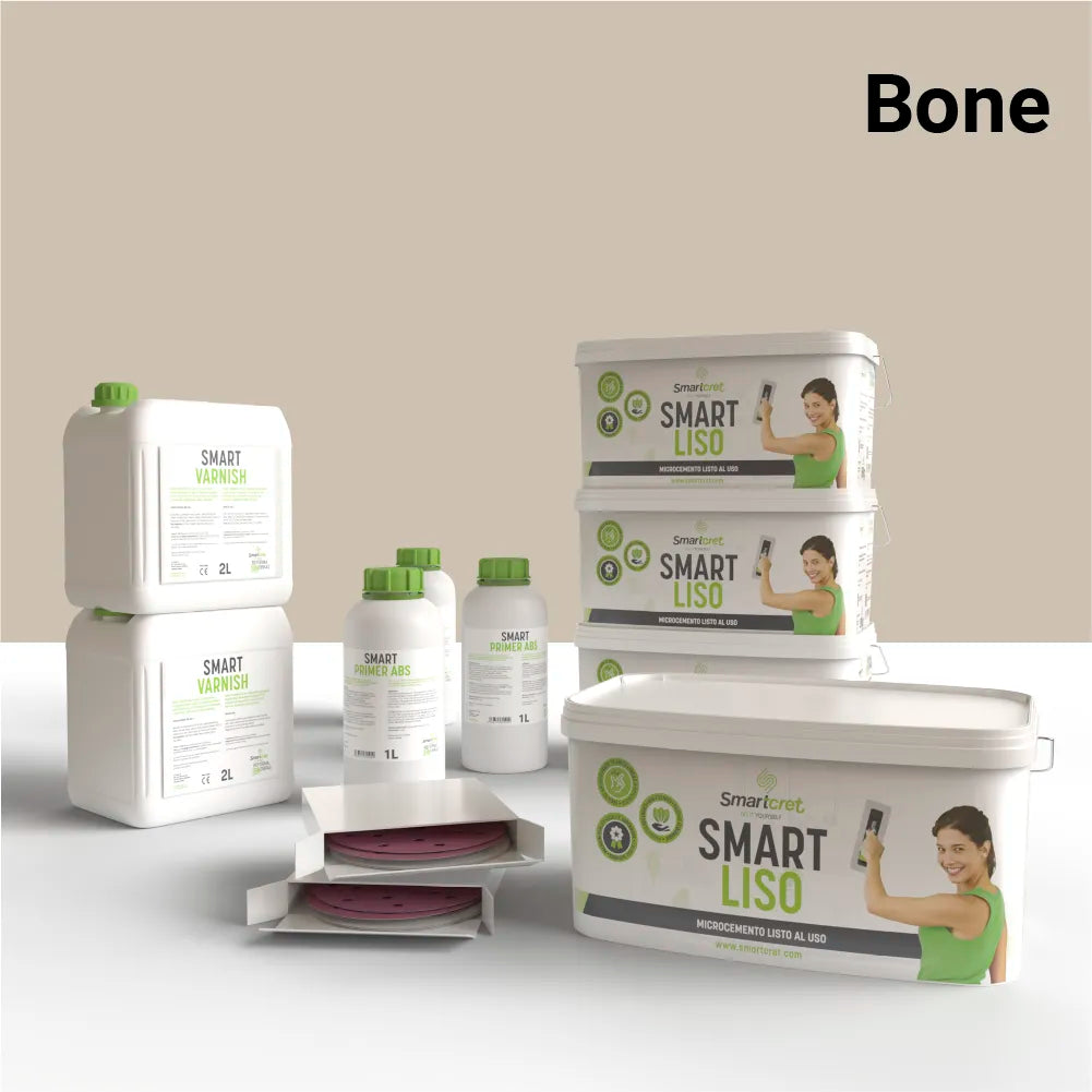 Kit de microcemento para paredes de exterior
