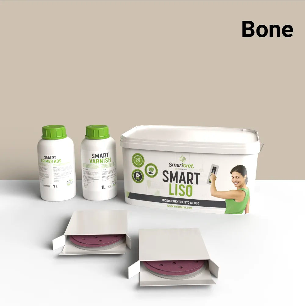 Kit de microcemento para muebles y mesas de 6 m², color Bone
