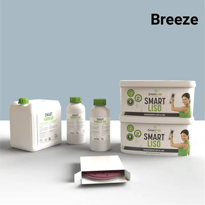 Kit de microcemento para chimenea de 8 m², color Breeze