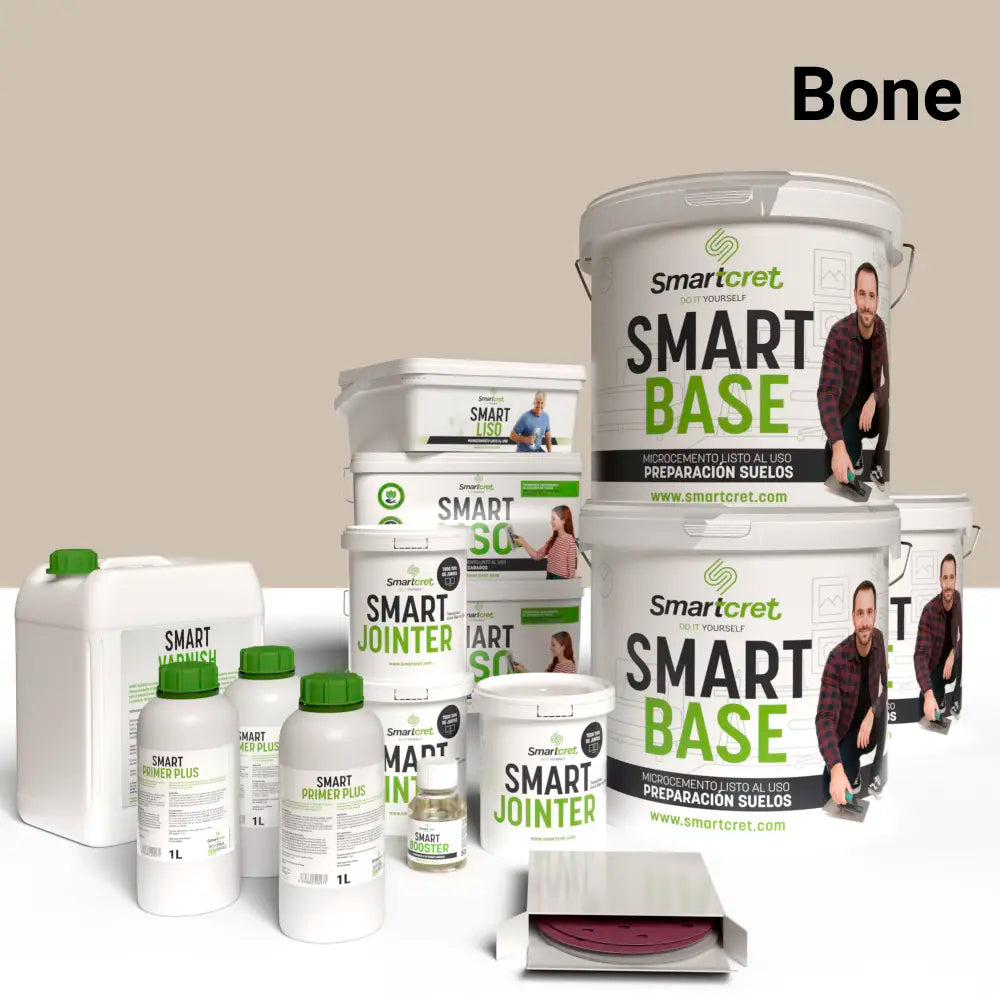 Mikrozement-Set für Küchenwände mit Fliesen von 24 m²