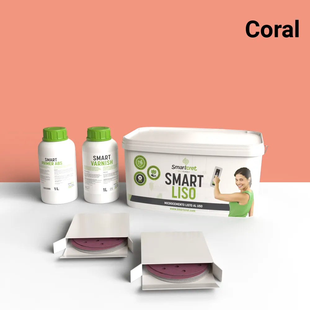 Kit de microcemento para paredes de exterior