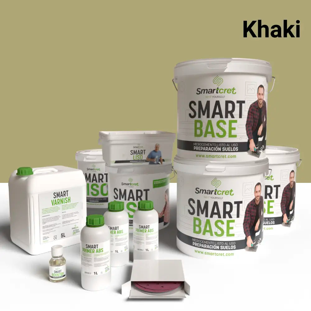 Mikrozement-Set für Badezimmerwände aus Gipskarton von 24 m²