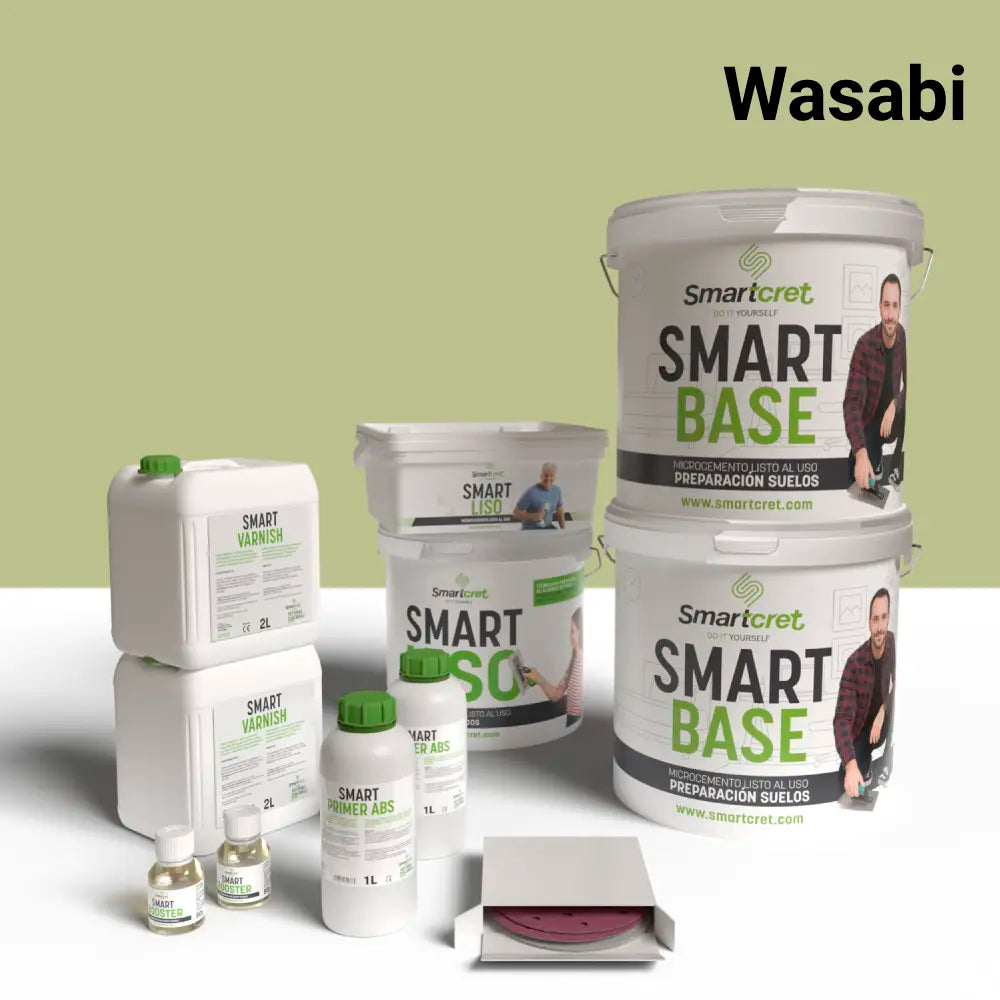 Mikrozement-Set für Badezimmerwände aus Gipskarton von 16 m²