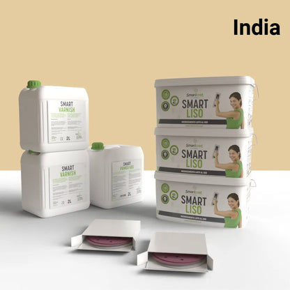 Kit de microcemento para chimenea de 16 m², color India