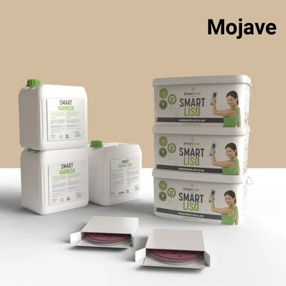 Kit de microcemento para paredes de 16 m², color Mojave