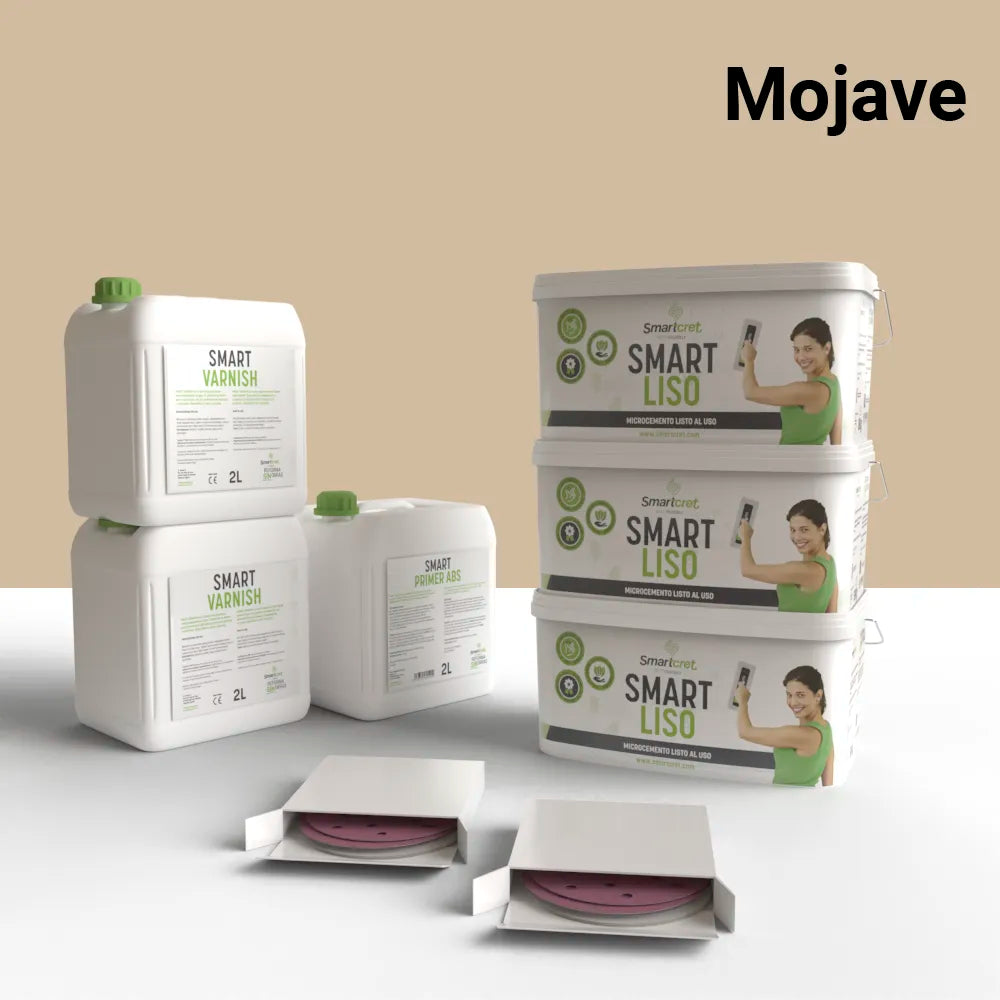 Kit de microcemento para chimenea de 18 m², color Mojave
