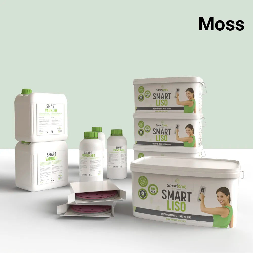 Kit de microcemento para paredes de exterior