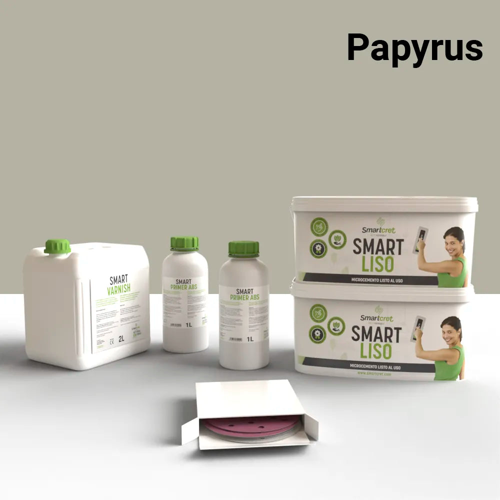 Kit de microcemento para muebles y mesas de 12 m², color Papyrus