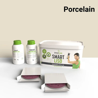 Kit de microcemento para chimenea de 4 m², color Porcelain