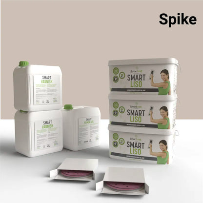 Kit de microcemento para paredes de 16 m², color Spike