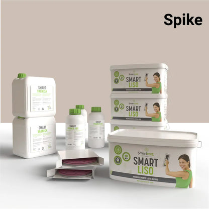 Kit de microcemento para paredes de 24 m², color Spike