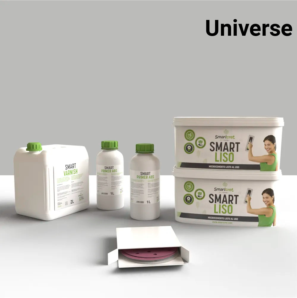 Kit de microcemento para chimenea de 12 m², color Universe