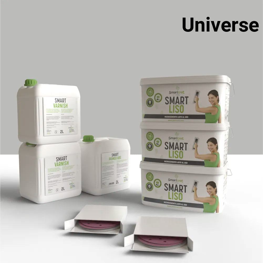 Kit de microcemento para chimenea de 18 m², color Universe