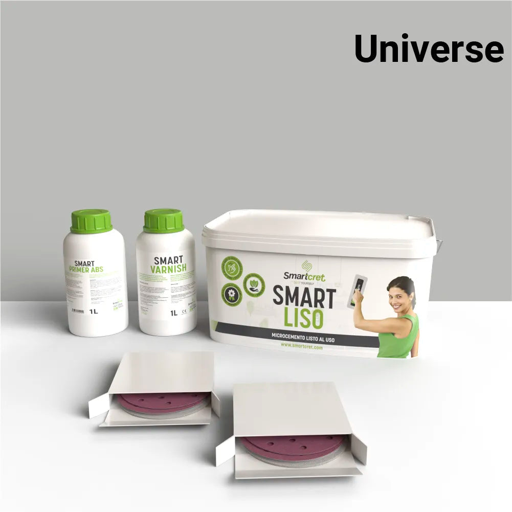 Kit de microcemento para chimenea de 6 m², color Universe