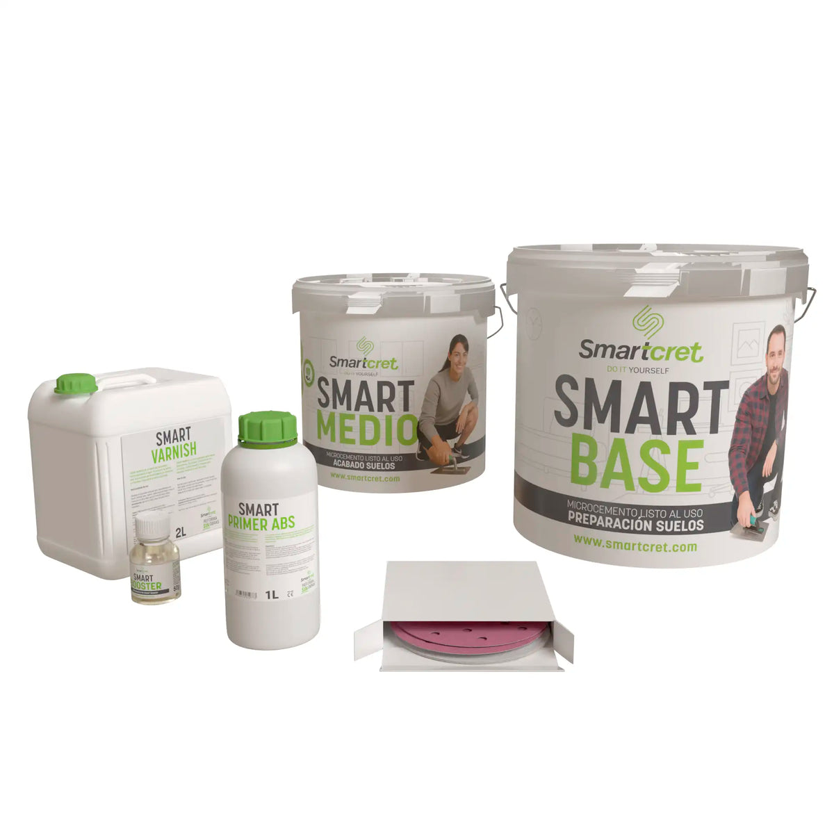 Retkit 8 m² microcement kit for concrete kitchen floor | Smartcret