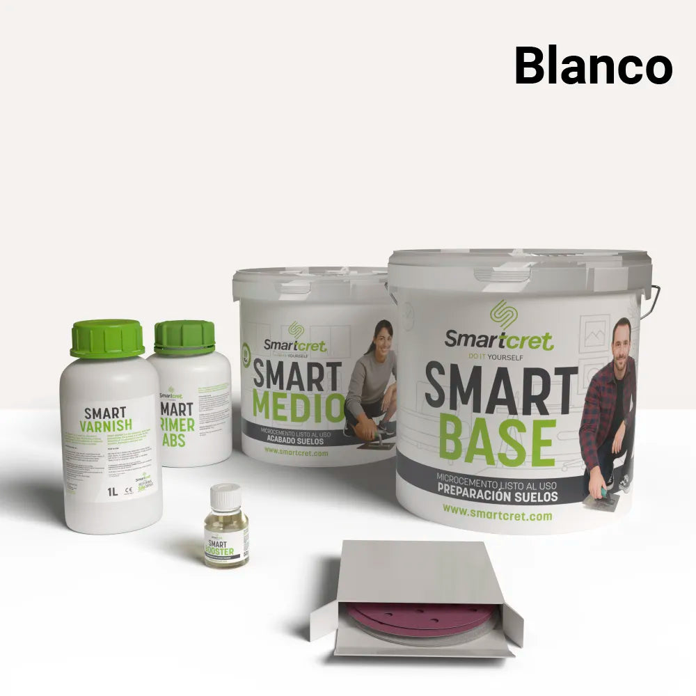 4 m² microcement kit for cement or concrete kitchen floor