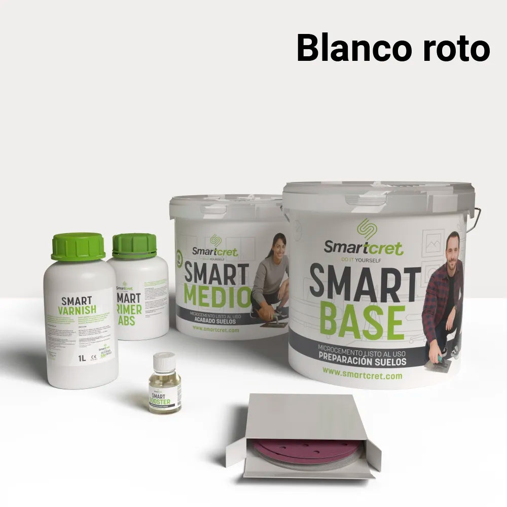 4 m² microcement kit for cement or concrete kitchen floor