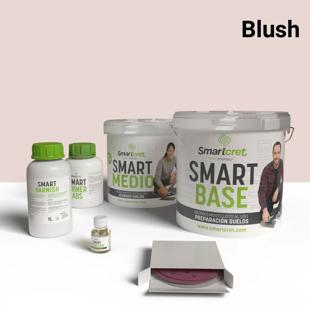 4 m² microcement kit for cement or concrete kitchen floor
