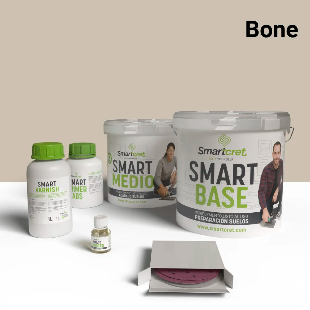 4 m² microcement kit for cement or concrete kitchen floor
