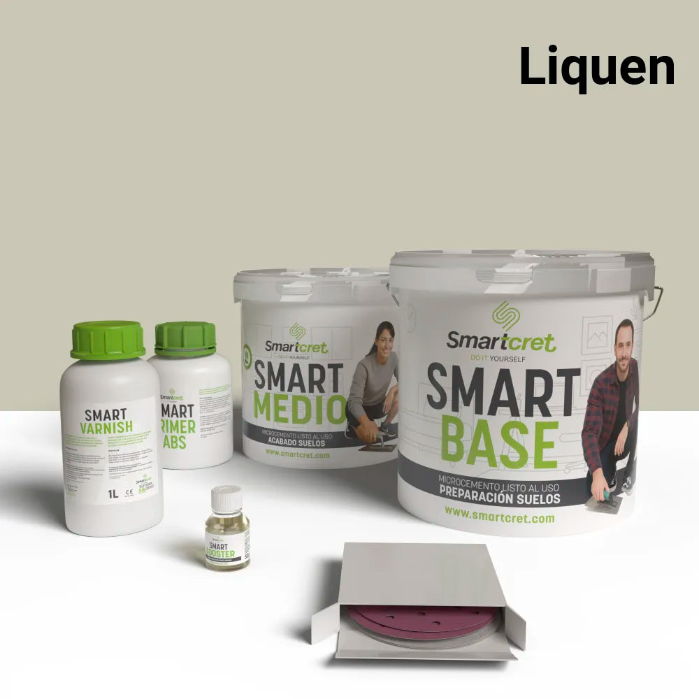 4 m² microcement kit for cement or concrete kitchen floor