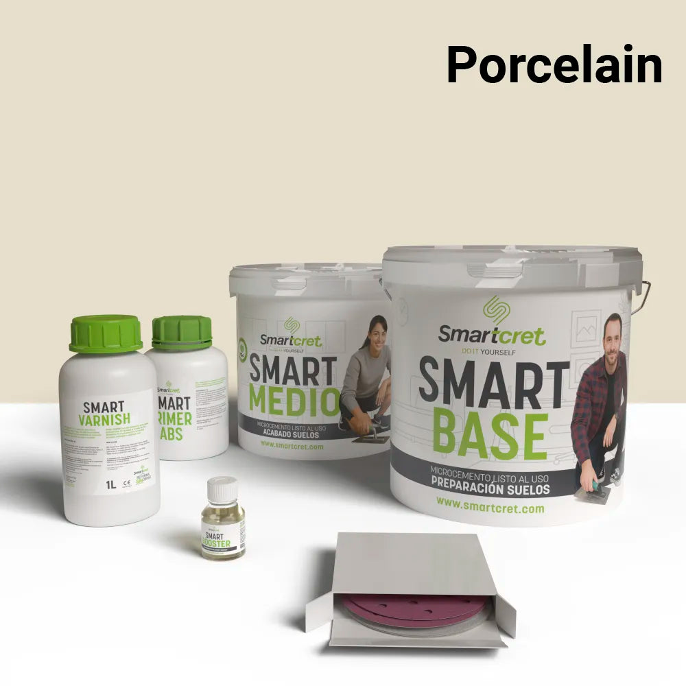 4 m² microcement kit for cement or concrete kitchen floor