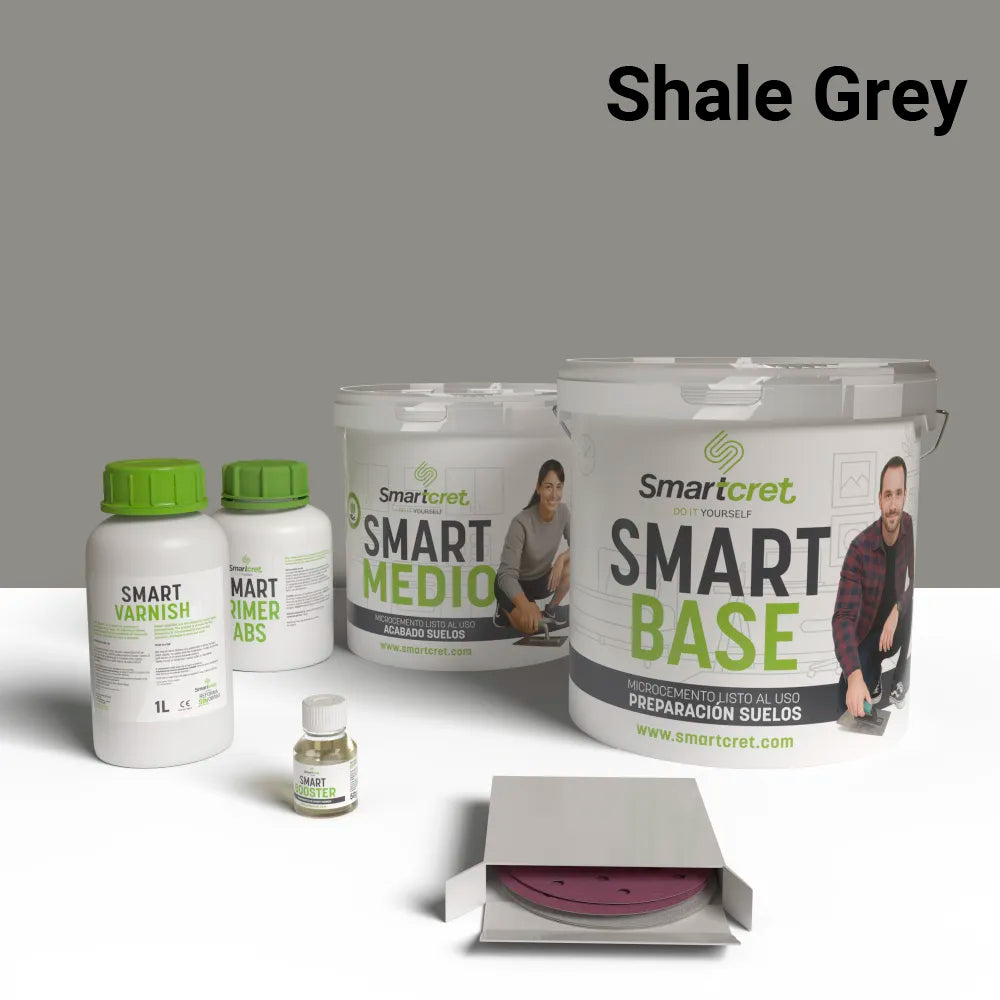 4 m² microcement kit for cement or concrete kitchen floor
