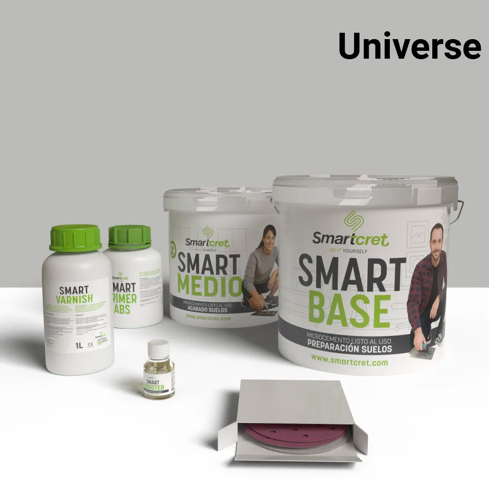 4 m² microcement kit for cement or concrete kitchen floor