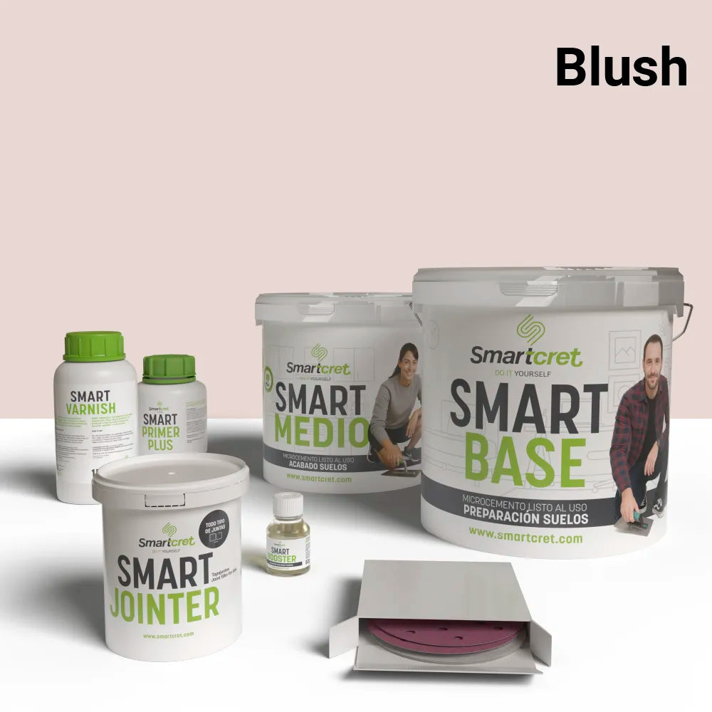 Kit de microcemento para exterior de 4 m², color Blush