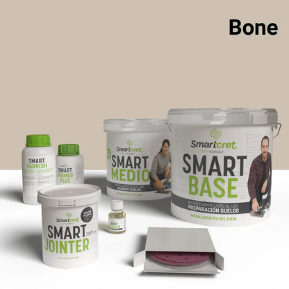 Kit de microcemento para exterior de 4 m², color Bone