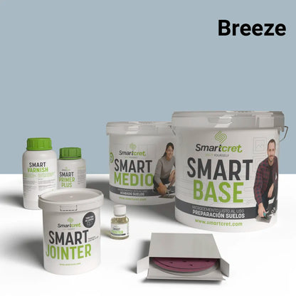 Kit de microcemento para exterior de 4 m², color Breeze