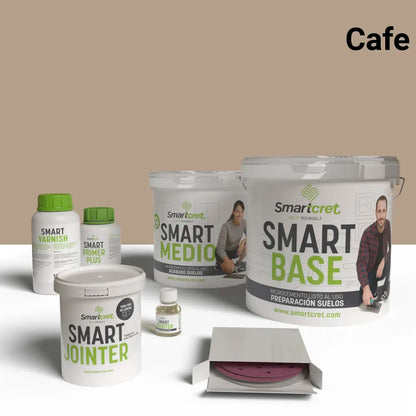 Kit de microcemento para exterior de 4 m², color Cafe
