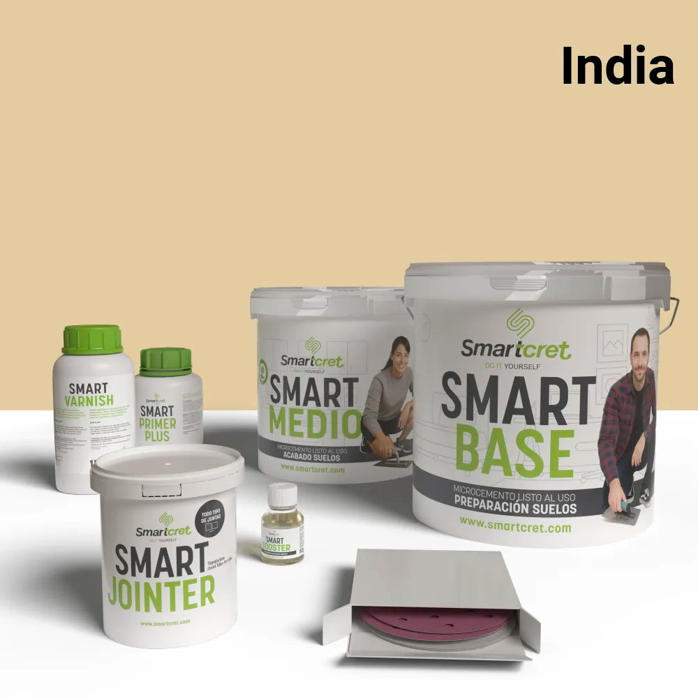 Mikrozement-Set für Böden aus Terrazzo, Marmor oder Fliesen – 4 m²