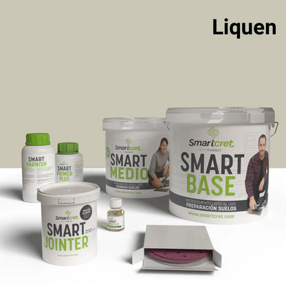 Kit de microcemento para exterior de 4 m², color Liquen