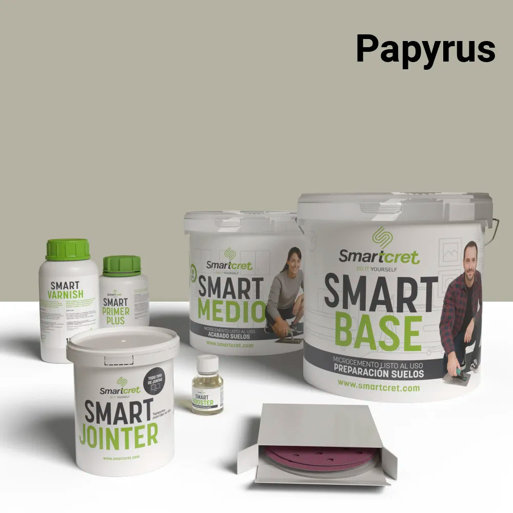 Kit de microcemento para exterior de 4 m², color Papyrus