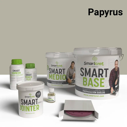 Kit de microcemento para exterior de 4 m², color Papyrus