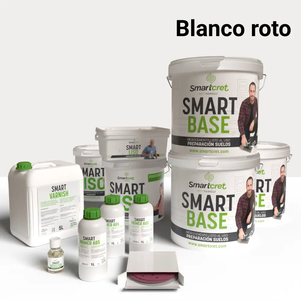 Kit microcemento para suelo de baño de cemento u hormigón de 24 m²