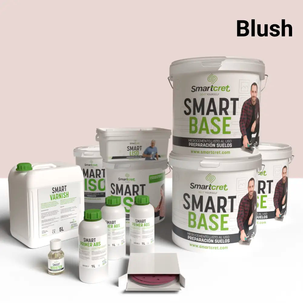 Kit microcemento para suelo de baño de cemento u hormigón de 24 m²
