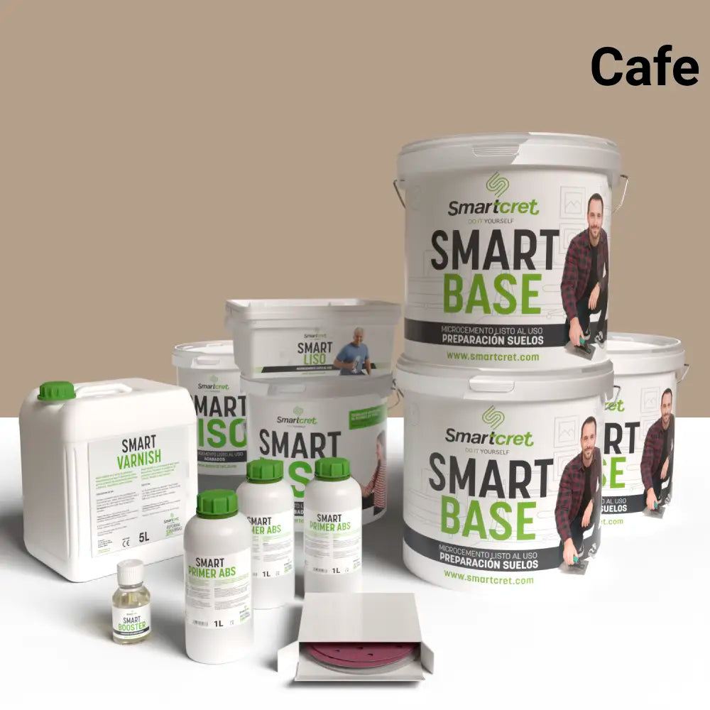 Kit microcemento para suelo de baño de cemento u hormigón de 24 m²