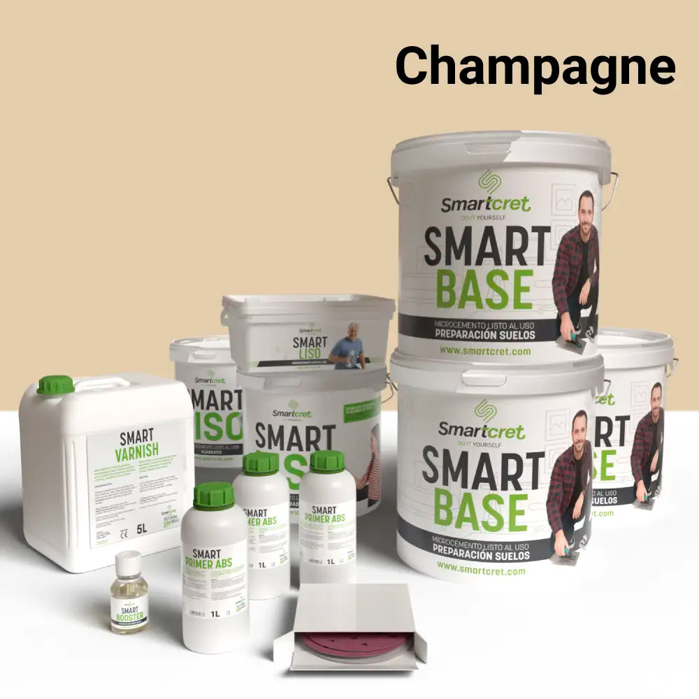 Kit microcemento para suelo de baño de cemento u hormigón de 24 m²