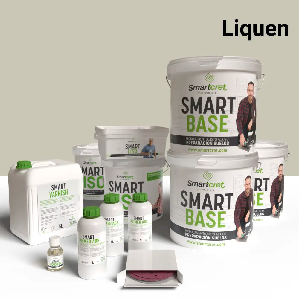 Kit microcemento para suelo de baño de cemento u hormigón de 24 m²