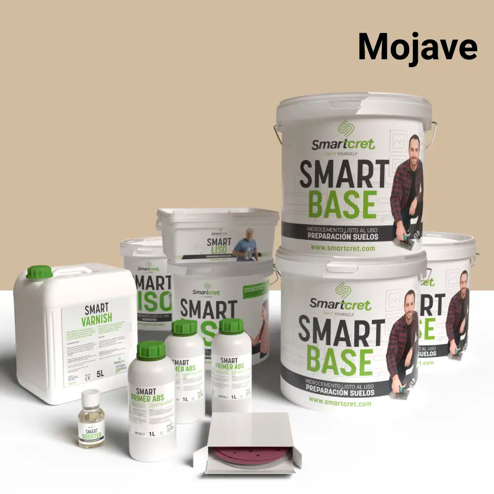 Kit microcemento para suelo de baño de cemento u hormigón de 24 m²