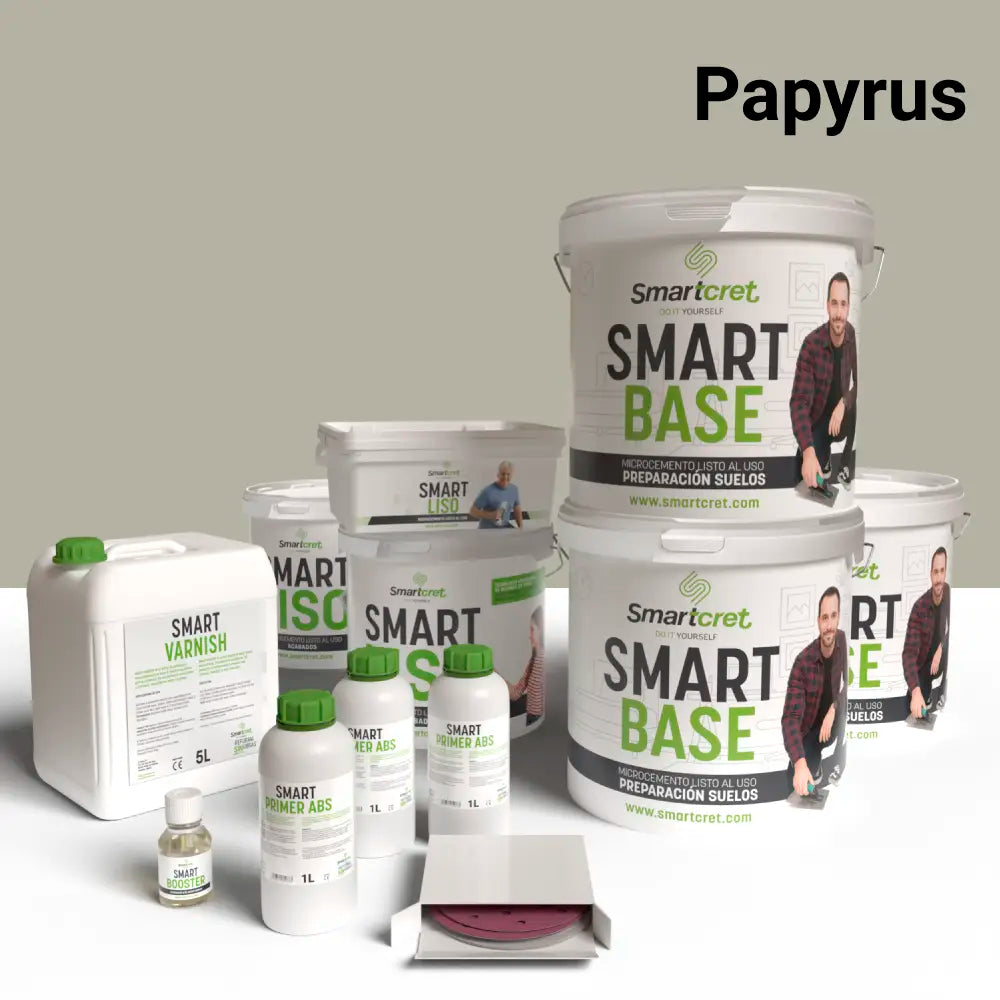 Kit microcemento para suelo de baño de cemento u hormigón de 24 m²