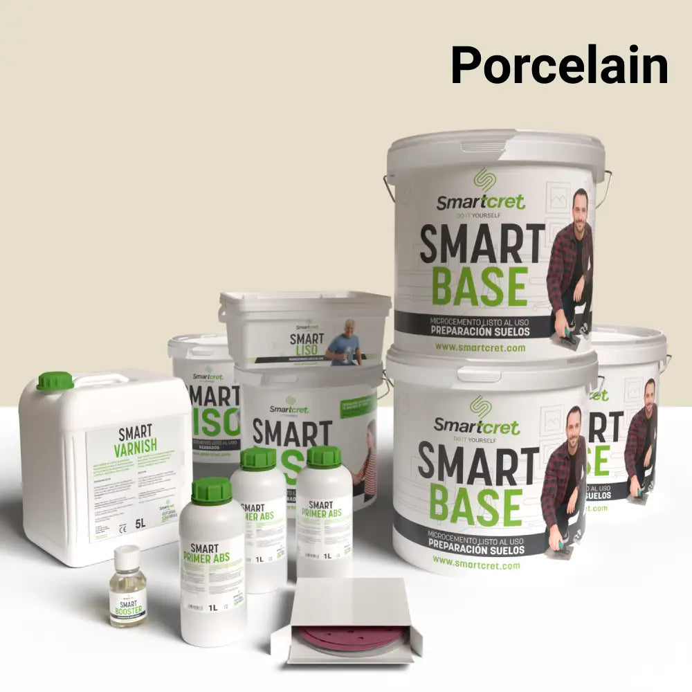 Kit microcemento para suelo de baño de cemento u hormigón de 24 m²