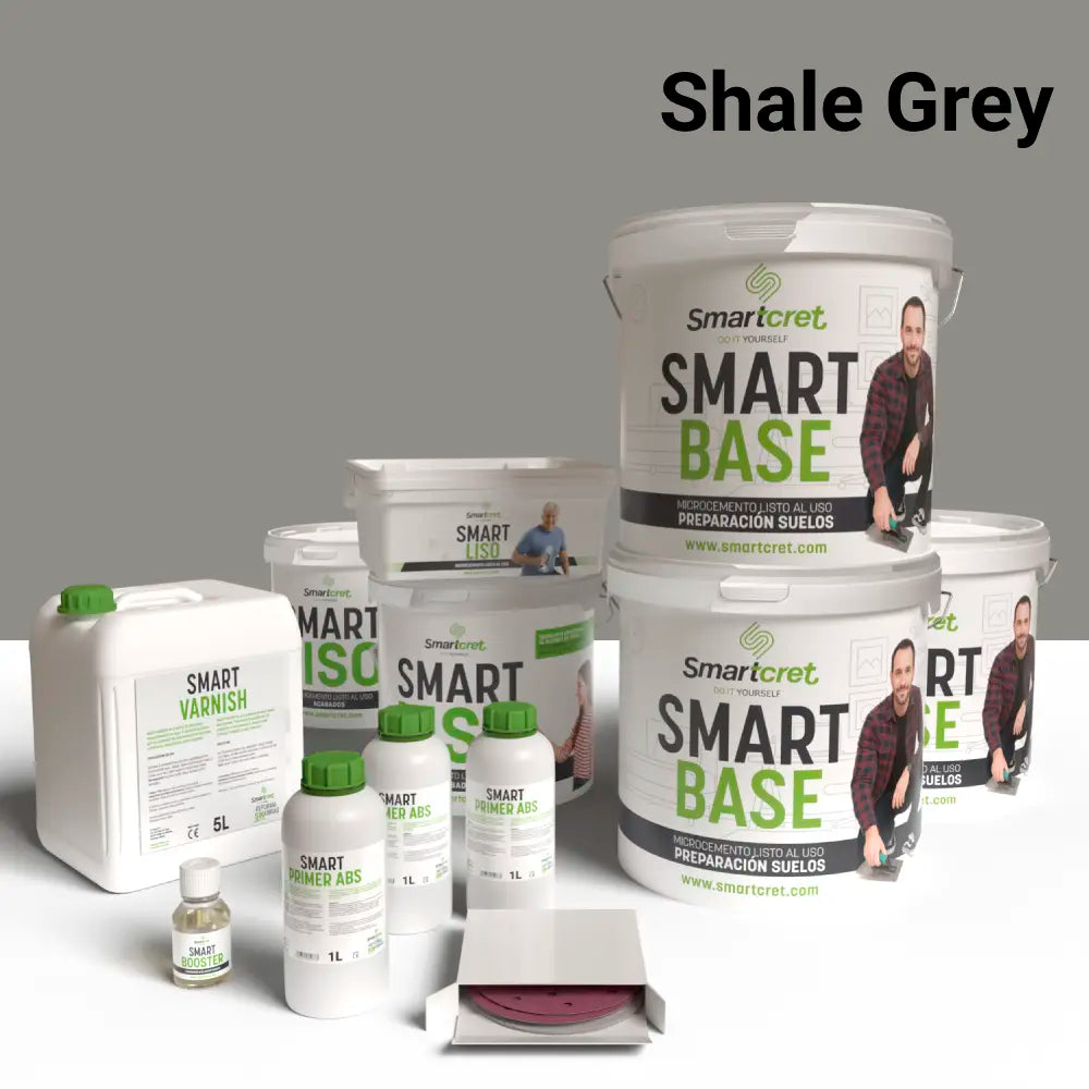 Kit microcemento para suelo de baño de cemento u hormigón de 24 m²