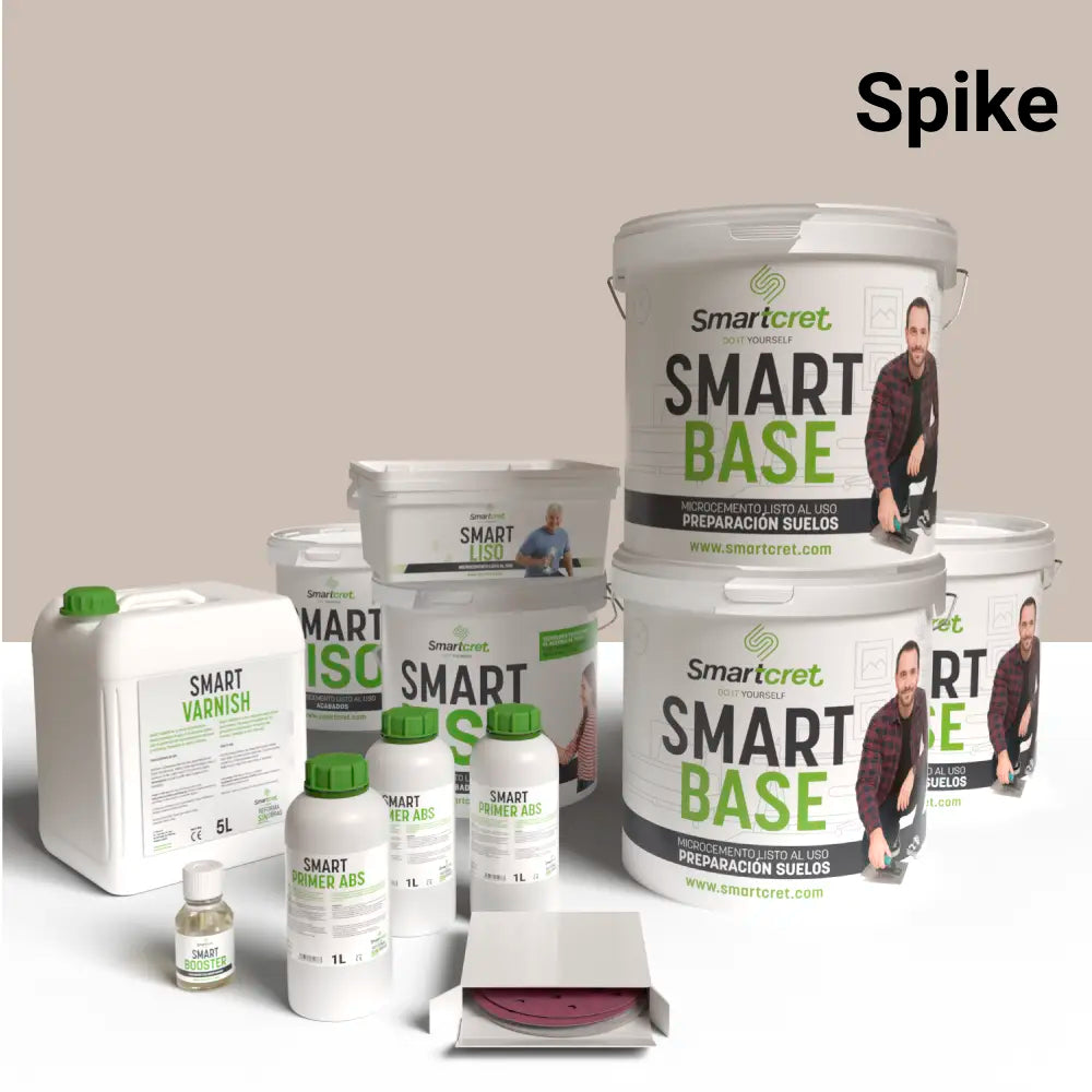 Kit microcemento para suelo de baño de cemento u hormigón de 24 m²