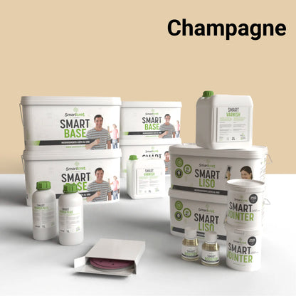 Kit béton ciré pour sols de salle de bains carrelés de 16 m²