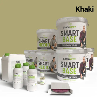 Kit de microcemento para exterior de 24 m², color Khaki